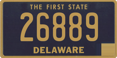 DE license plate 26889