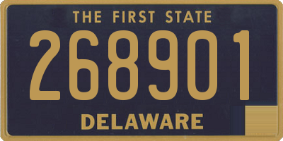 DE license plate 268901