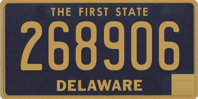 DE license plate 268906
