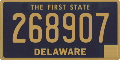 DE license plate 268907