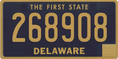 DE license plate 268908