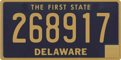 DE license plate 268917