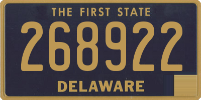 DE license plate 268922