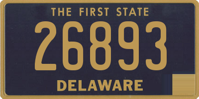 DE license plate 26893