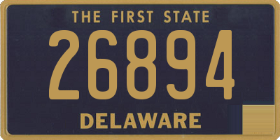 DE license plate 26894