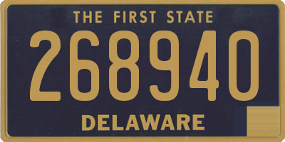 DE license plate 268940