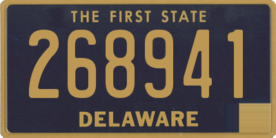 DE license plate 268941