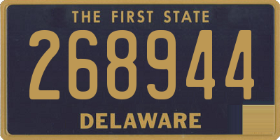 DE license plate 268944
