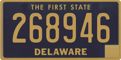 DE license plate 268946