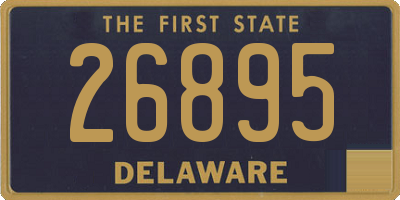 DE license plate 26895