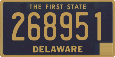 DE license plate 268951