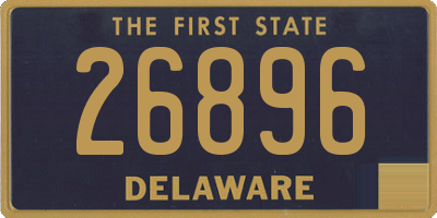 DE license plate 26896