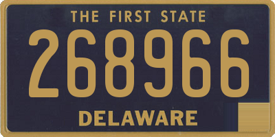 DE license plate 268966