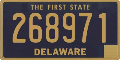 DE license plate 268971