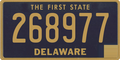 DE license plate 268977