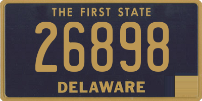 DE license plate 26898