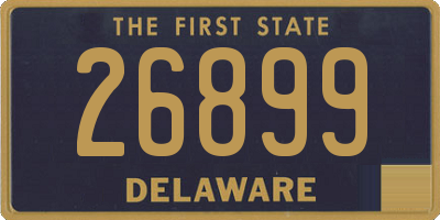 DE license plate 26899