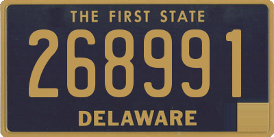 DE license plate 268991