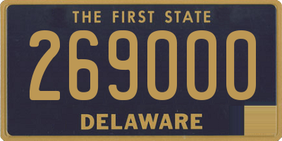 DE license plate 269000