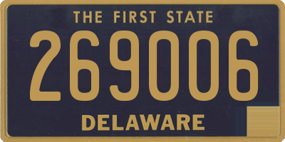 DE license plate 269006
