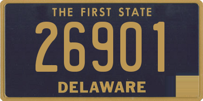 DE license plate 26901