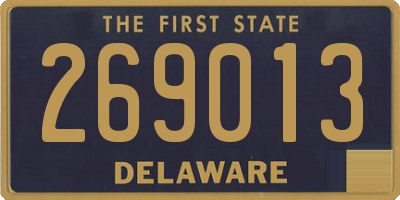 DE license plate 269013