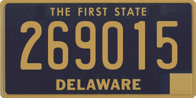 DE license plate 269015