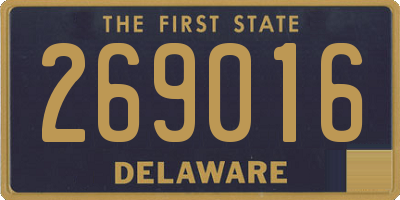 DE license plate 269016