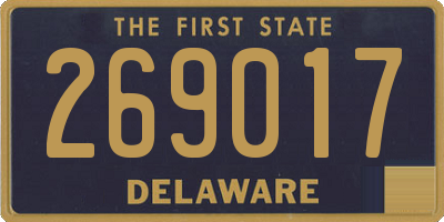 DE license plate 269017