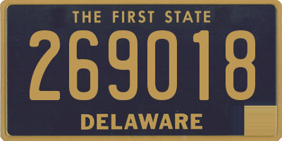 DE license plate 269018