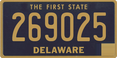DE license plate 269025