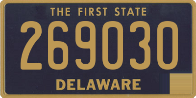 DE license plate 269030