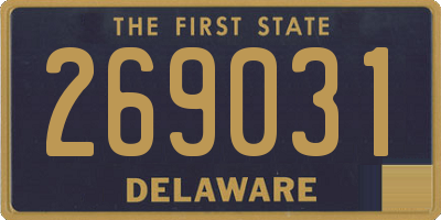 DE license plate 269031