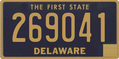 DE license plate 269041