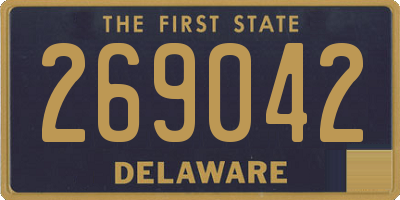 DE license plate 269042