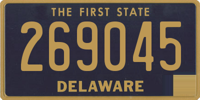 DE license plate 269045