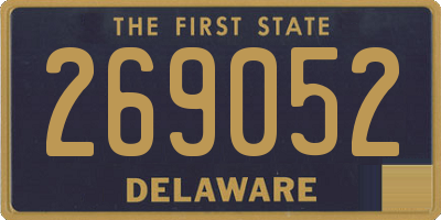 DE license plate 269052