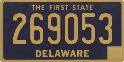DE license plate 269053