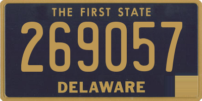 DE license plate 269057