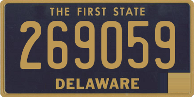 DE license plate 269059