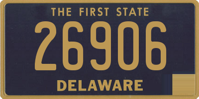 DE license plate 26906