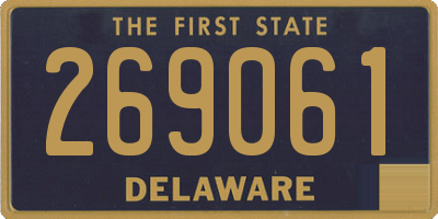DE license plate 269061