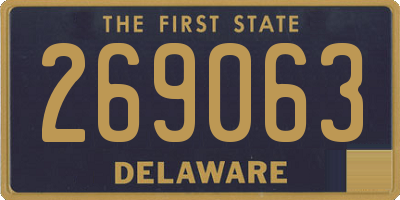 DE license plate 269063