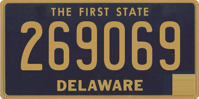 DE license plate 269069