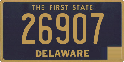 DE license plate 26907