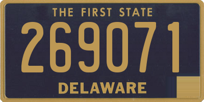 DE license plate 269071
