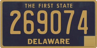 DE license plate 269074