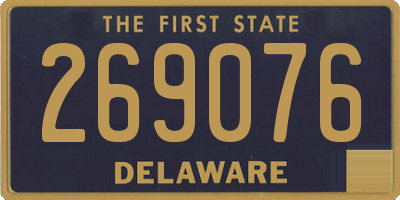 DE license plate 269076