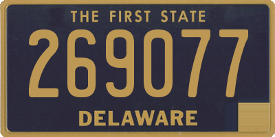 DE license plate 269077