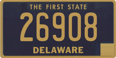 DE license plate 26908